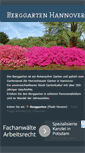 Mobile Screenshot of berggarten-hannover.de
